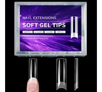 Clear Square Nails Tips for Acrylic Nails Professional Long Almond Full Covers False Nails Extension Tips 240Pcs