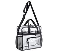 Clear Stadium Approved Bag, Transparent PVC Tote 30x30x10cm For Events