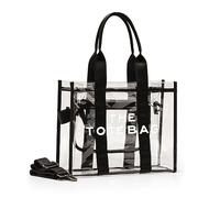Clear Stadium Approved Tote Bag With Adjustable Strap, Crossbody Purse With Zippers and Handles for Concerts, Sporting Events, Music Festivals, Work, School, Gym