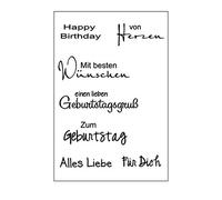Clear Stamp Cute German Words Transparent Clear Silicone Stamp/Seal for Scrapbooking Cards Making Transparent Seal