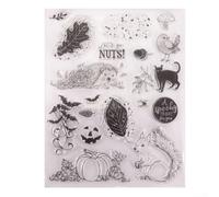 Clear Stamp Sheet Flower Tree Butterfly 17.5x22.5cm TPR