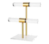 Clear Stand Jewelry Storage Rack Jewelry Stand Display Holder Necklace Display Acrylic Texture Desktop Organizers
