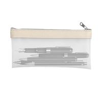 Clear Stationery Organizer - Clear Large Capacity Pen Box | Versatile Pencil Case for School Supplies, Markers & Stationery, beige, verwijzen naar de beschrijving, Unisex