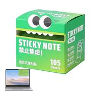 Clear Sticky Note Pads - Pull Out Colorful 105 Sheets Roll Sticky Notes for Highlights, Memo, Reminder, Organization, Notebook, Office, School, Home, Students, Planning, Study, Work, Journaling