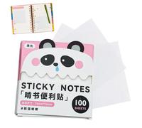 Clear Sticky Notes 100 Sheets Reusable Pull-Out Translucent Pads