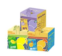 Clear Sticky Notes, 105 Sheets 3 Set Glitter Animal Fruit Pull Out