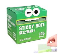 Clear Sticky Notes - See-Through Memo Pads |105 Sheets/Roll Colorful Pull-Out Sticky Notes | Perfect for Notebook, Reminders & Highlights | Ideal for Home, Workplace, School & Student Organization