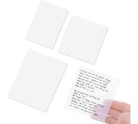 Clear Sticky Notes Transparent Self-Adhesive: 200 Sheets 3 Sizes Transparent Post it Notes - Waterproof Removable Sticky Note Set for Book Annotations - Study Office School Supplies