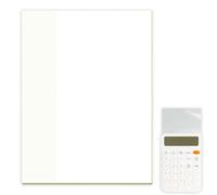 Clear Sticky Notes - Transparent Waterproof Memo Pads, 50 Sheets Sticky Writing Paper | Self-Supporting Transparent Notes, Office and School Supplies for Planning, Study and the