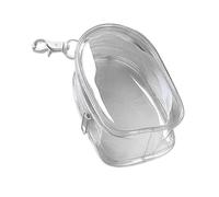 Clear Storage Bag - Small Portable Charging Cable Organizer | Dustproof Transparent - PP Zipper Bag | Keychain- Waterproof Mini Purse| Jewelry, Data Cable, Daily Use