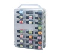 Clear Storage Boxes - Double Sided Dustproof Storage Box | 46 Compartments Clear Box with Lid for Home, Bedroom, Small Rooms, Car Models