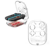 Clear Storage Case for Switch 2 J-Con,Protective Box with 6 Game Card Slots,Transparent Crystal Shell Protective Case Cover Games Accessory