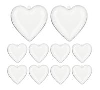 Clear Storage Organizer Candy Jewelry Case - Decorative Holiday Display, Treat Container | Birthday Wedding Small Party Favors, Multi Purpose Keepsake Holder With Heart Shape Lid
