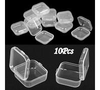 Clear Storage Solutions 10PCS Mini Plastic Containers for Organizing Trinkets & Accessories
