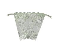 Clear Strap Bra Lace Privacy Bra Lady Lace Peep Bra Clip On Mock Camisole Bra Insert Overlay Panel Vest Lace Bra Breast Plate Green