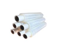 Clear Stretch Film Roll, 500mm x 300m, 17 Micron, Extended Core, Pack of 6
