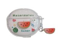 Clear Summer Watermelon Pattern Case with Pendant Cover Accessories Case for Oppo Enco Air3i