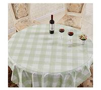 Clear Table Cloth Round Tablecloth Table Protector PVC Soft Glass 1.5mm, 2mm, 3mm Water and Oil Proof Anti-scalding Round Table Cloth Transparent Table Mat SHAARI(1.5mm,60cm Diameter Circle)
