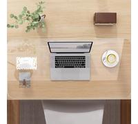 Clear Table Cover Protector 1.0mm Thick Clear Desk Mat on top of desks, 90 * 120cm Waterproof Clear Desk Writing Mat, Transparent Plastic Desk Protector for Dresser Kitchen(80cm*160cm)
