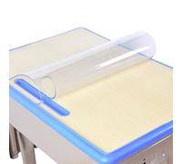 Clear Table Cover Protector 1.5mm Thick Transparent Desk Protector Table Pads 50x130cm 40x140cm 70x120cm 80x150cm for Work,Study,Dining and Gaming (Color : Thick 1.5mm/0.06", Size : 80x120cm)