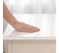 Clear Table Cover Protector 2mm Thick, Office Chair Mat for Hardwood Floor, Waterproof PVC Floor Protector for Dining Room, Office, Doorway