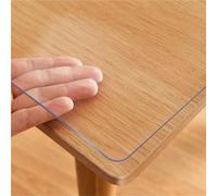 Clear Table Cover Protector, Computer Desk Mat, Clear Desk Writing Mat, 1mm Thick Desk Pad for Desktop Home Office(Transparent - 1 mm,30 cm × 110 cm（ 12'' x 43'' ）)
