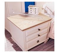 Clear Table Mat for Nightstand PVC Material Scratch-Resistant, Stain-Resistant, Easy to Clean Suitable for TV Cabinets，Desks SHAARI(2.0mm,45x60cm)