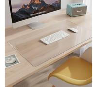 Clear Table Protector 40 * 60cm Plastic 1.5mm Thick Table Desk Pad Waterproof Easy Clean Resistant Protective Mat Plastic Protective Cover for Office Computer Writing Dining Desk(40cm*60cm/16in*24in)