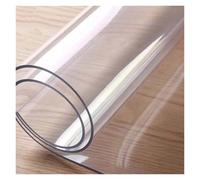 Clear Table Protector Transparent Tablecloth Waterproof Table Cover Pad Oil-Proof Mat Soft Glass 2mm PVC Dining Protector(100x50)