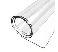 Clear Table Protector, Waterproof Clear Plastic Desk Pad Mat, Rectangular Table Pad, Easy Cleaning, Transparency: 99%, for Desktop, Writing Desk1.5mm,30x30cm/12x12in
