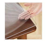 Clear Table Protector waterproof Clear Table Cover Protectora, Rectangular Plastic Tablecloth, Waterproof Oil-Proof Transparent Cloth(60cmx80cm)