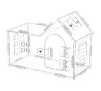 Clear Tank with Magnetic Door - Professional Premium Acrylic Enclosure Reptiles Tarantulas Spider Habitat Lizards Small Animals Frogs Crickets Snails Arboreal Mantis Centipedes Ventilation Mesh Lockin