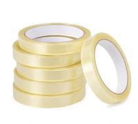 Clear Tape heavy duty 24mm x 66m 6pcs Strong Transparent Stationery Roll for Office School and Home Use Reliable High Strength Packaging and Crafting Tape with Easy Dispense Design for All Projects