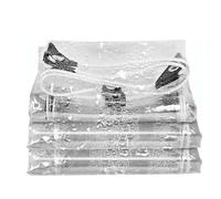 Clear Tarp Waterproof, Heavy Duty Plastic Tarps, Vinyl Transparent Tarpaulin with Grommets, Outdoor Tarp Cover for Chicken Coop/Greenhouse/Camping/Plant (3x6m/9.8x19.7ft)