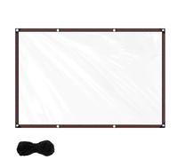 Clear Tarpaulin, Chicken Coop Cover Waterproof 2m x3m Chicken Run Tarp, Reinforced Edges Coop Covering, Clear Run Tarp with Rope for Home Garden Greenhouse Chicken Cover (2×3 m/6.56×9.84 ft)