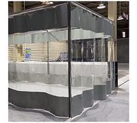 Clear Tarpaulin Curtains, Waterproof Tarpaulin Side Panels for Outdoor Pergola/garden/patio, Transparent Pvc Tarp, Weatherproof Tarpaulin Partition Curtain, With Eyelets,WxH-3.5x2.5m/11.48*8.2ft