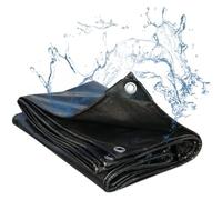 Clear Tarpaulin Extra Heavy Duty Waterproof Cover 450gsm Transparent or Black Mesh Ground Sheet 2m x 2.3m