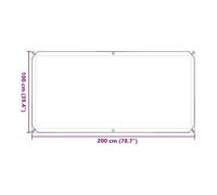 Clear Tarpaulin Heavy Duty Waterproof Cover Strong Tarp Ground Sheet Eyelets