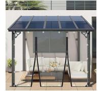 Clear Tarpaulin Heavy Duty Waterproof Curtains, Pvc Transparent Tarpaulin Side Panels With Zip, Outdoor Tarp Curtains, Rainproof Tarp for Pergola Porch Carport Awning,2zips-2.2x2.2m/7.2 * 7.1ft