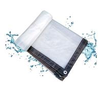 Clear Tarpaulin, Transparent Tarpaulin, Clear Tarp Cover, Waterproof Tarpaulin, Suitable for Outdoor Garden Plant Insulation, Furniture Dustproof, Roof Rainproof, 1 x 2M