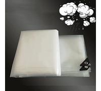 Clear Tarpaulin Waterproof Heavy Duty, Foldable PVC Material Tarp Tarpaulin, Transparent Plant Gardening Hutch Roof Cover