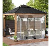 Clear Tarps PVC,1m,1.2m,1.5m,2m,2.6m,3m Glass Tarpaulin,Waterproof Side Panels with Grommets and Zips,400g/㎡ Plant Protection Tarpaulin,Anti-Uv,Tear-Resistant,Multi-purpose,WxH-2.5x2.5m/8.2x8.2ft