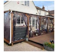 Clear Tarps PVC Tarpaulin for Garden Pergola Succulent Plants Shed Rain Cover Balcony Door Window Rainproof Cloth for Greenhouse, Patio, Garden, Pavilion (Size : 2x6.5m)