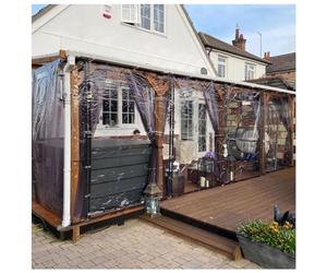 Clear Tarps PVC Tarpaulin for Garden Pergola Succulent Plants Shed Rain Cover Balcony Door Window Rainproof Cloth for Greenhouse, Patio, Garden, Pavilion (Size : 2x4.5m)