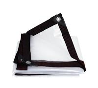 Clear Tarps Waterproof Transparent Tarpaulin, Windproof & Snowproof Shed Cloth, With Rustproof Grommets For Patio,Porch And Outdoor(13x20 ft(4x6m))