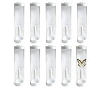 Clear Test Tubes | Clear Storage Collection Jar | Observation Tubes with Lids | for Nature Exploration Biology Study Science Project Hiking Camping Outdoor