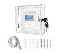 Clear Thermostat Box with Set for Wall Mount Thermostat Covers Ideal for Office School and Facility Management Office Security Box
