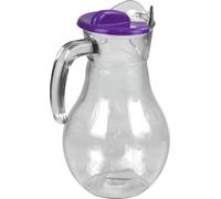 Clear Thick Transparent Glass Jug Serving Table Decanter (Lavender 1.8L)