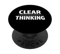 Clear Thinking Analytical Mindset Identity Design PopSockets Adhesive PopGrip