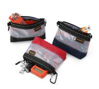 Clear Tool Pouch, 7" Small Tool Bag, Mini Zipper Pouch, See Through Tool Pouch Bag for Tool Box Organizers and Storage, Heavy Duty Tool Bag for Men and Women, 3 Pack